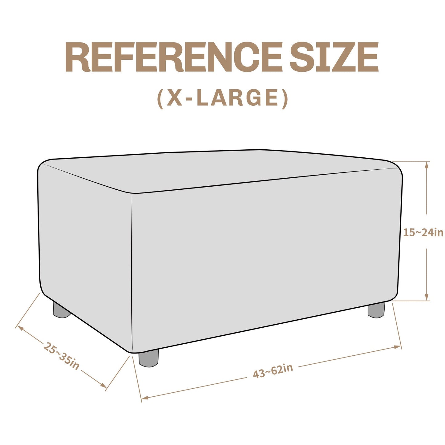 Rectangular Ottoman Covers