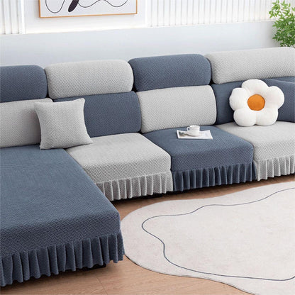 All-inclusive Universal L-shaped Sofa Covers With Skirt