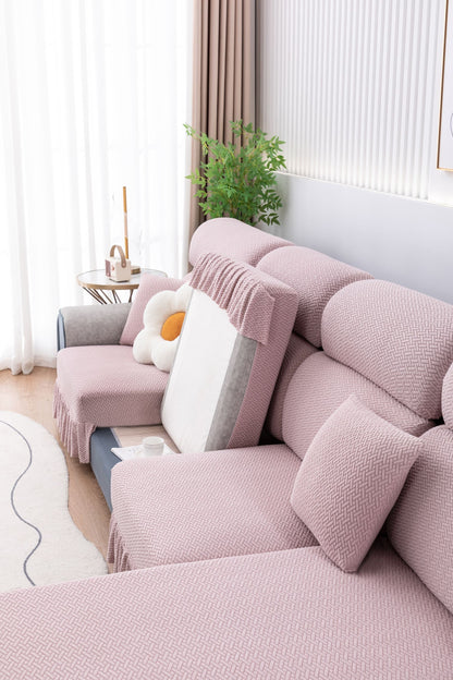 All-inclusive Universal L-shaped Sofa Covers With Skirt