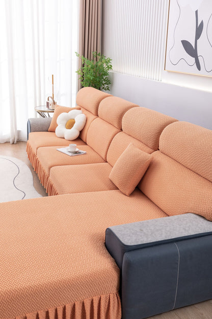 All-inclusive Universal L-shaped Sofa Covers With Skirt