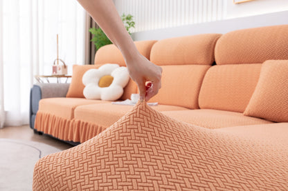 All-inclusive Universal L-shaped Sofa Covers With Skirt