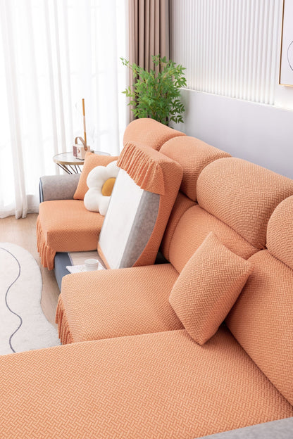 All-inclusive Universal L-shaped Sofa Covers With Skirt