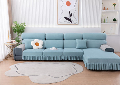 All-inclusive Universal L-shaped Sofa Covers With Skirt