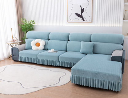 All-inclusive Universal L-shaped Sofa Covers With Skirt