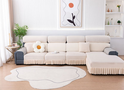 All-inclusive Universal L-shaped Sofa Covers With Skirt