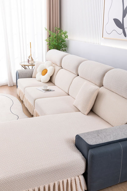 All-inclusive Universal L-shaped Sofa Covers With Skirt