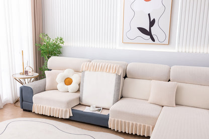 All-inclusive Universal L-shaped Sofa Covers With Skirt