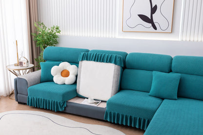 All-inclusive Universal L-shaped Sofa Covers With Skirt