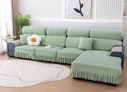 All-inclusive Universal L-shaped Sofa Covers With Skirt