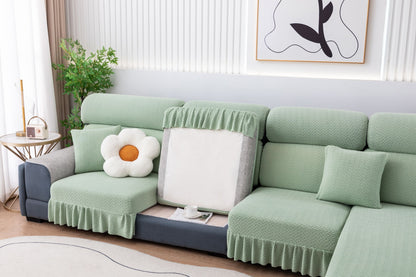 All-inclusive Universal L-shaped Sofa Covers With Skirt