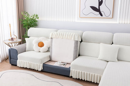 All-inclusive Universal L-shaped Sofa Covers With Skirt