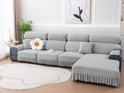 All-inclusive Universal L-shaped Sofa Covers With Skirt