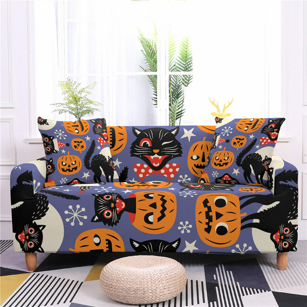 Festival Offer-Halloween Printed Elastic Sofa Covers