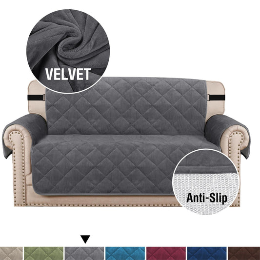 Thick Velvet Non Slip Sofa Covers Couch Cover for 3 Cushion Sofa