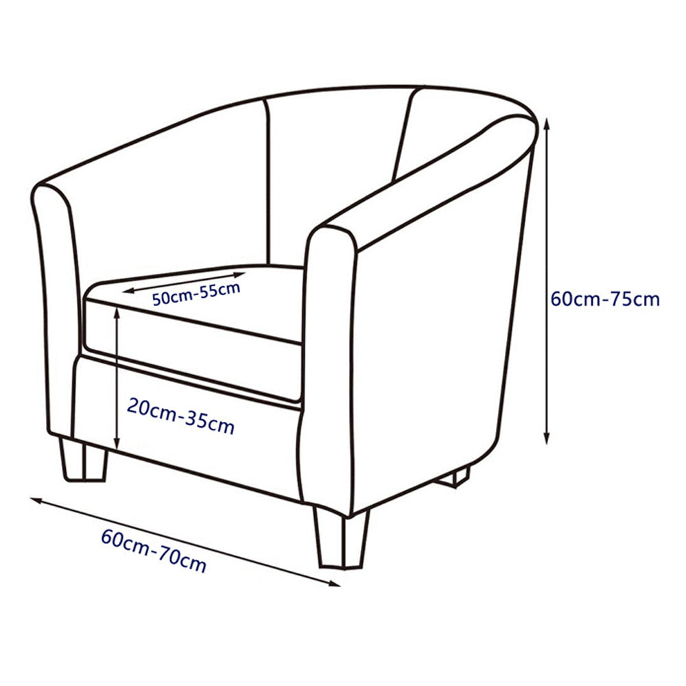 Split Tub Chair Slipcover