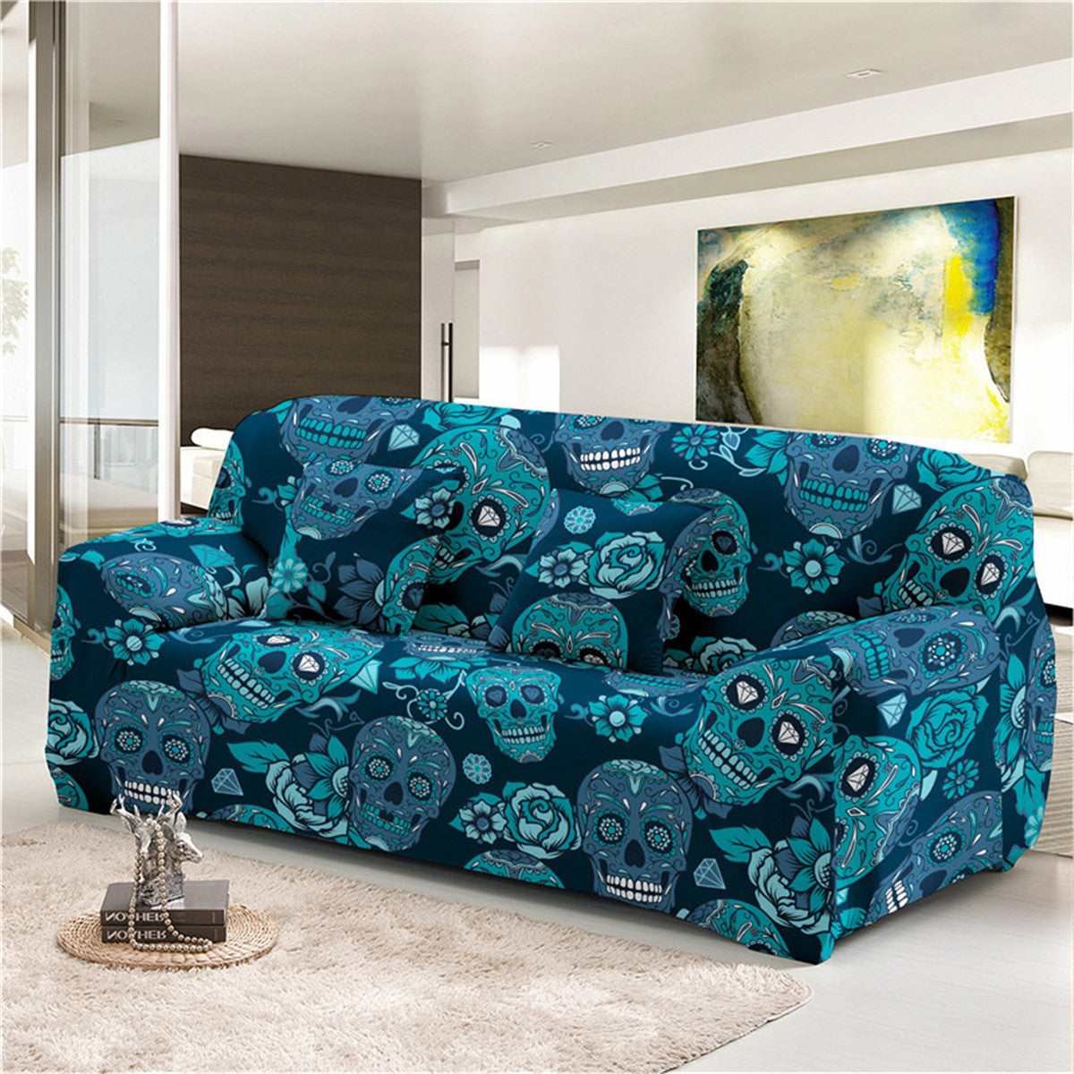 Festival Offer-Halloween Printed Elastic Sofa Covers