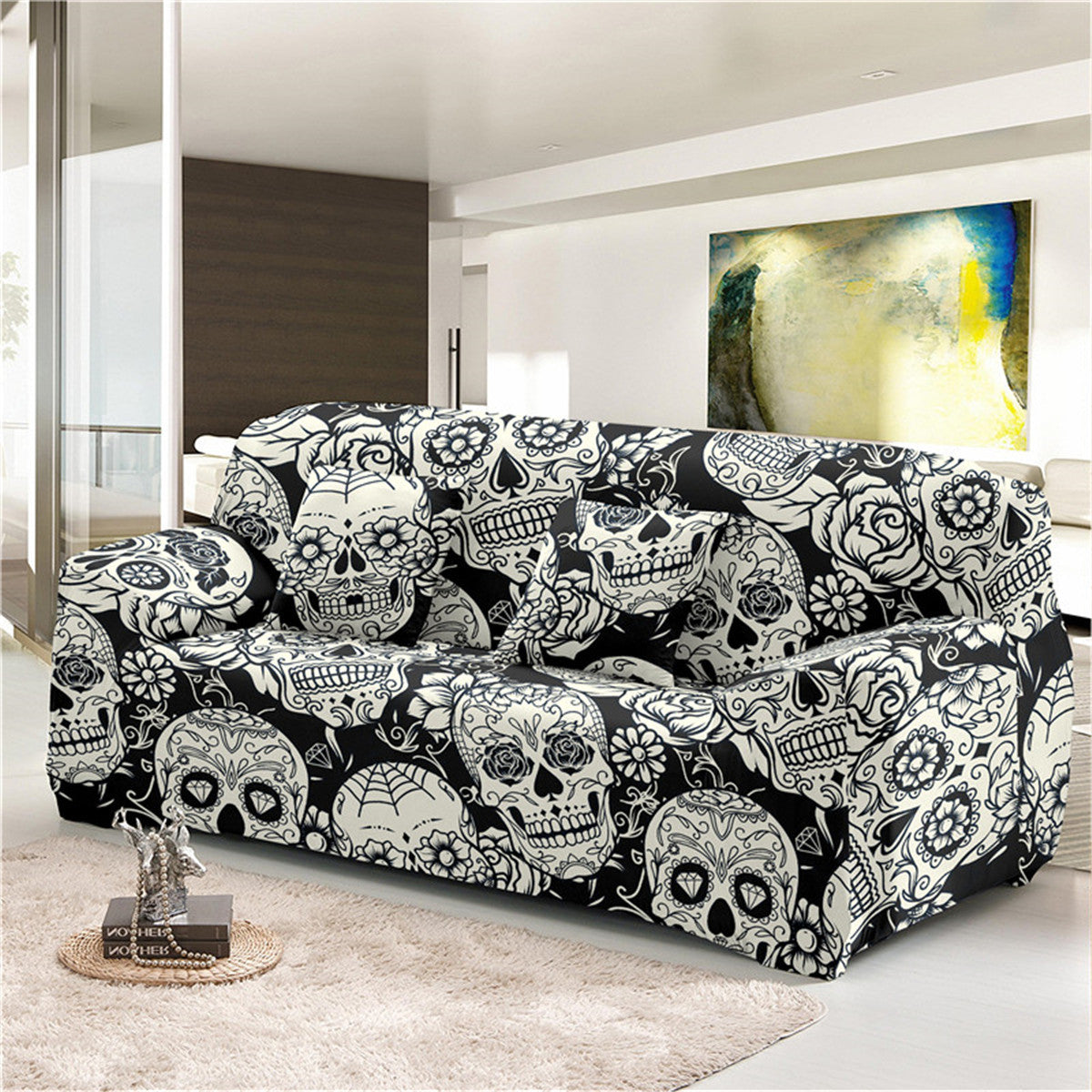 Festival Offer-Halloween Printed Elastic Sofa Covers