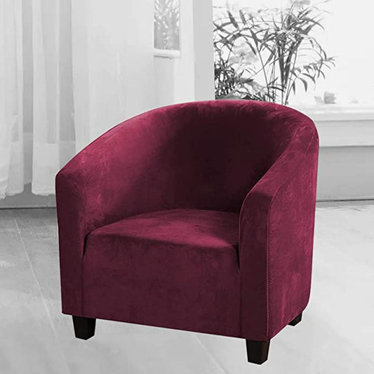 Velvet Tub Chair Slipcover