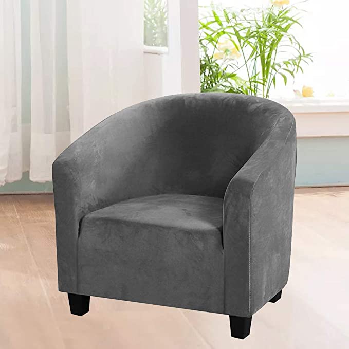 Velvet Tub Chair Slipcover