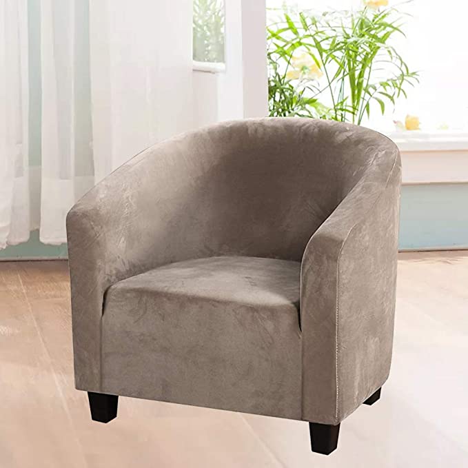 Velvet Tub Chair Slipcover