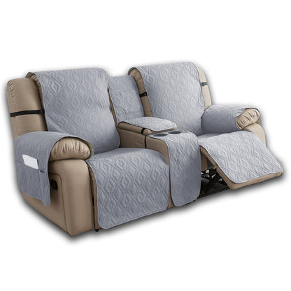 100% Waterproof Loveseat Recliner Cover with Console