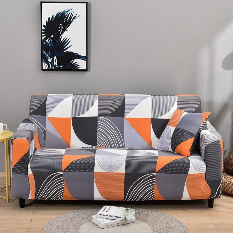 Printed Sofa Loveseat Slipcover