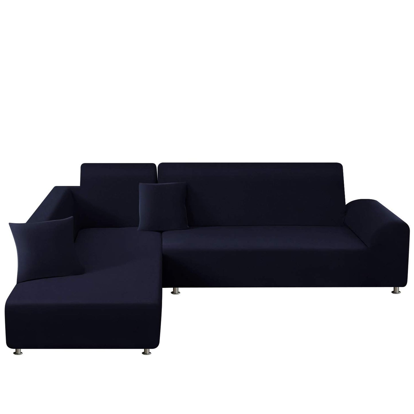 Navy L-Shaped Sofa Covers (3 Seater + 3 Seater )