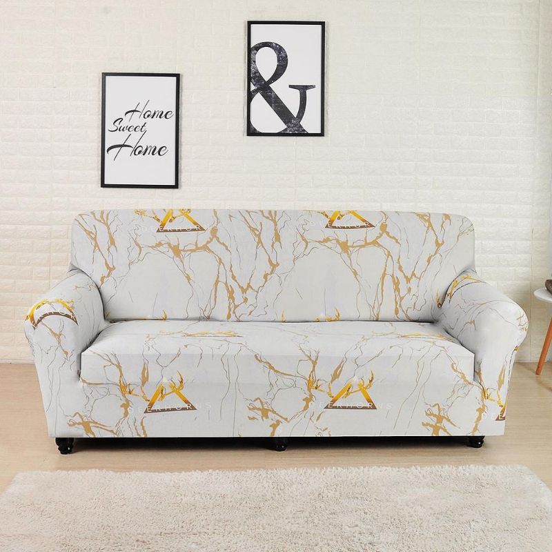 Printed Sofa Loveseat Slipcover