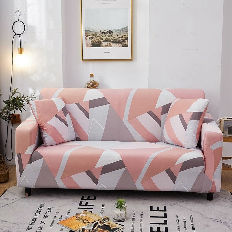 Printed Sofa Loveseat Slipcover