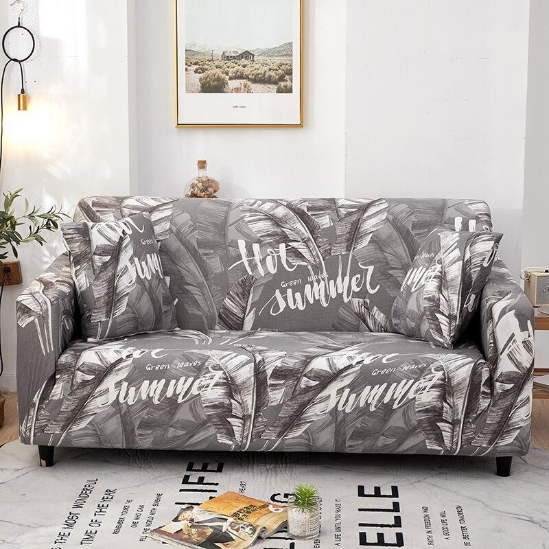 Printed Sofa Loveseat Slipcover