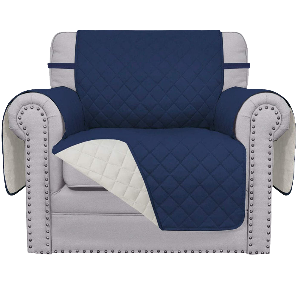 Reversible Solid Color Armchair Slipcover - 24 Inches