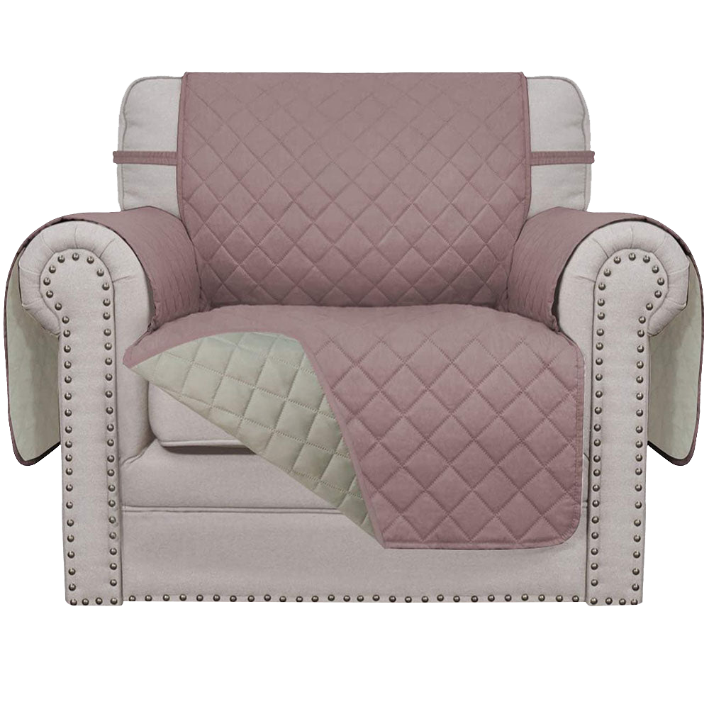 Reversible Solid Color Armchair Slipcover - 24 Inches