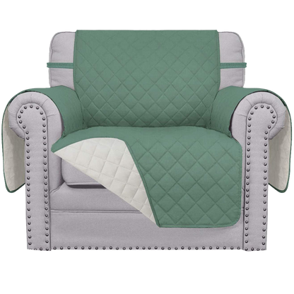 Reversible Solid Color Armchair Slipcover - 24 Inches