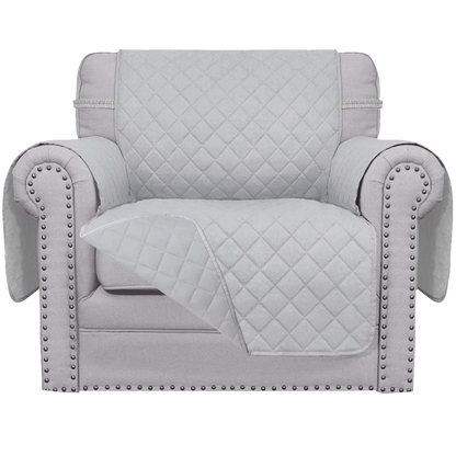 Reversible Solid Color Armchair Slipcover - 24 Inches