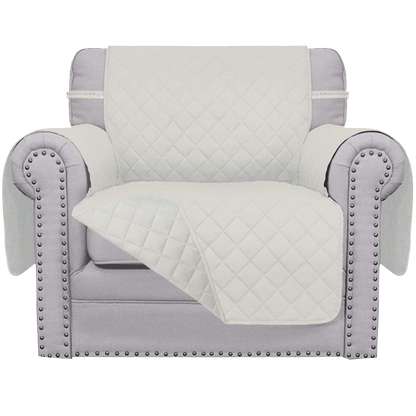 Reversible Solid Color Armchair Slipcover - 24 Inches