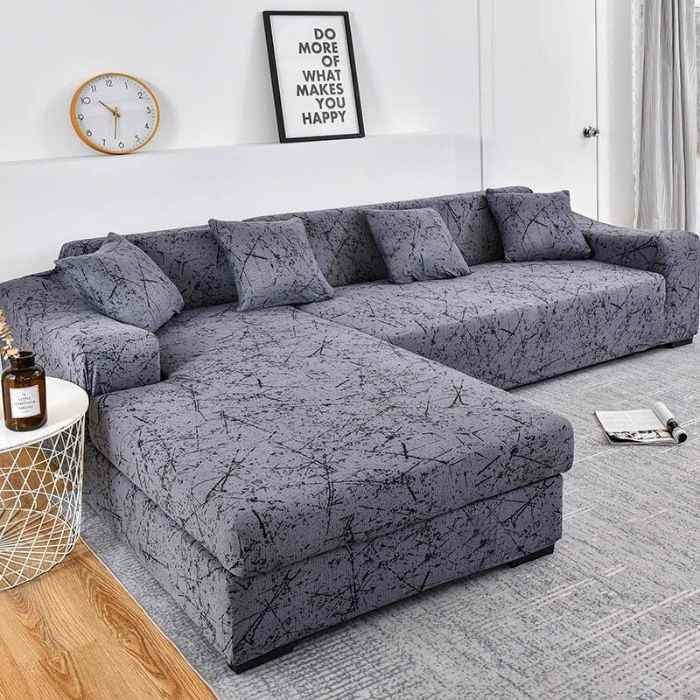 L-Shaped Couch Covers Left Chase