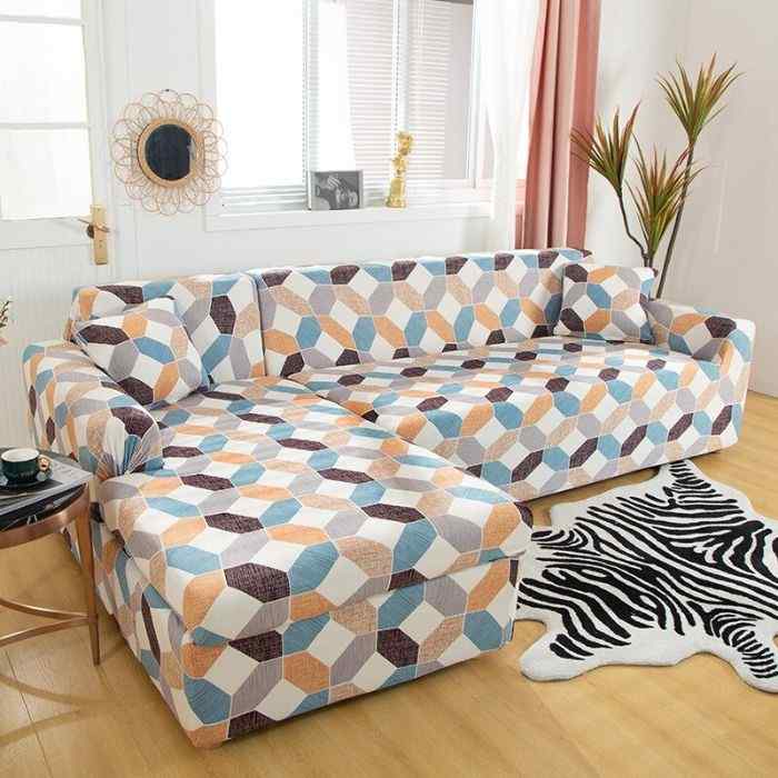 L-Shaped Couch Covers Left Chase