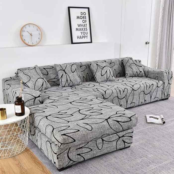 L-Shaped Couch Covers Left Chase