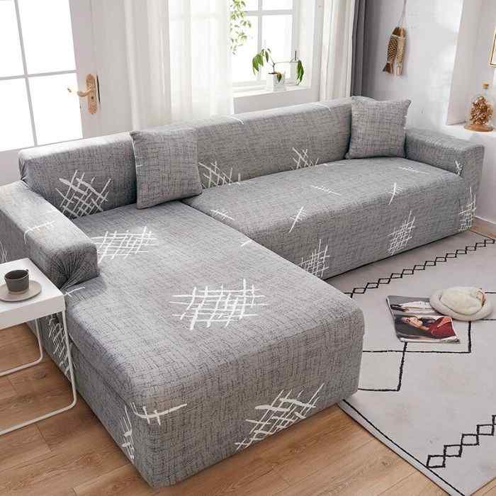 L-Shaped Couch Covers Left Chase