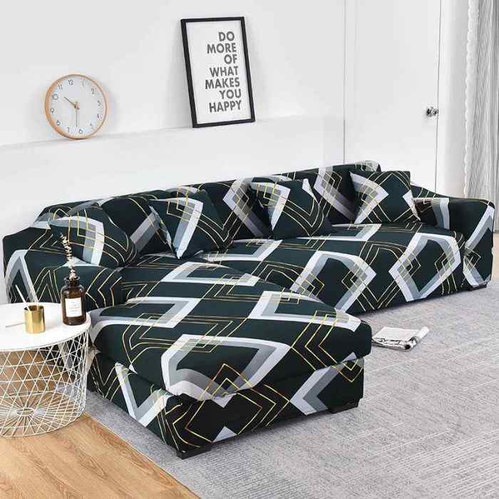 L-Shaped Couch Covers Left Chase