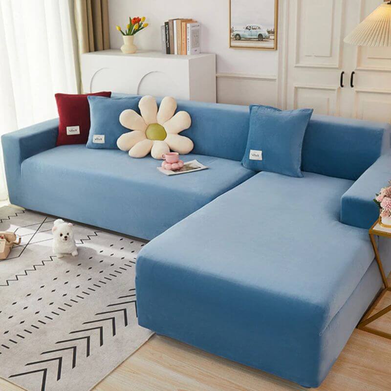 L-Shaped Couch Covers Right Chase