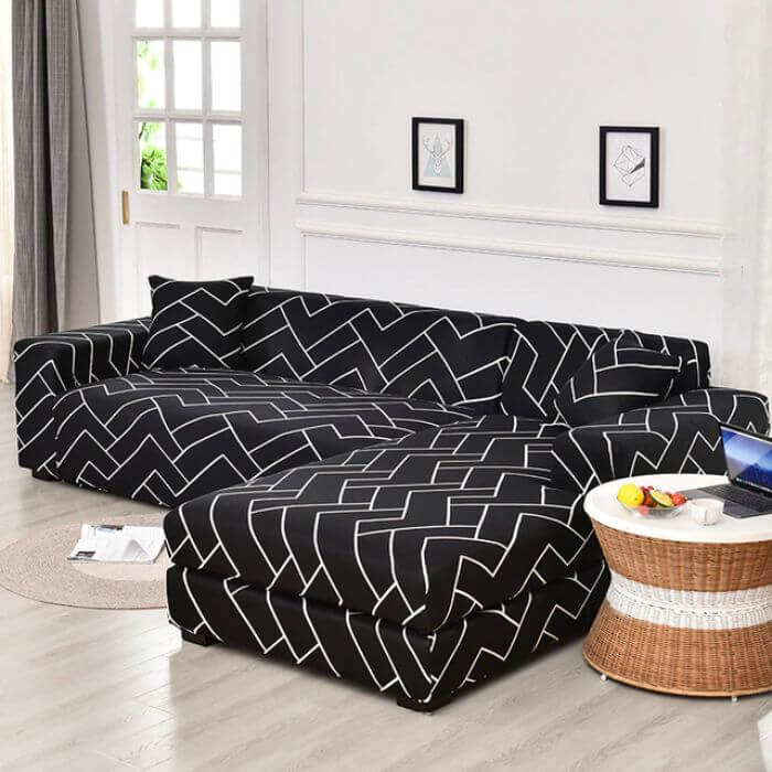 L-Shaped Couch Covers Right Chase