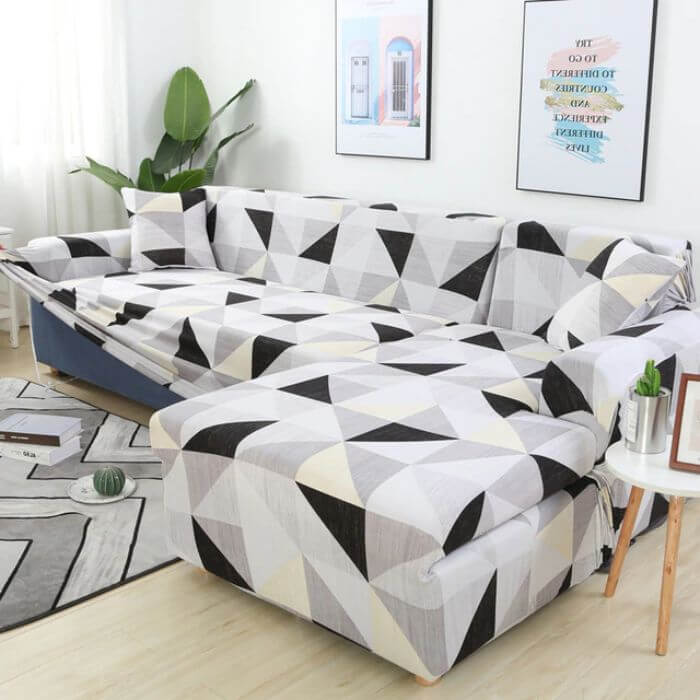 L-Shaped Couch Covers Right Chase