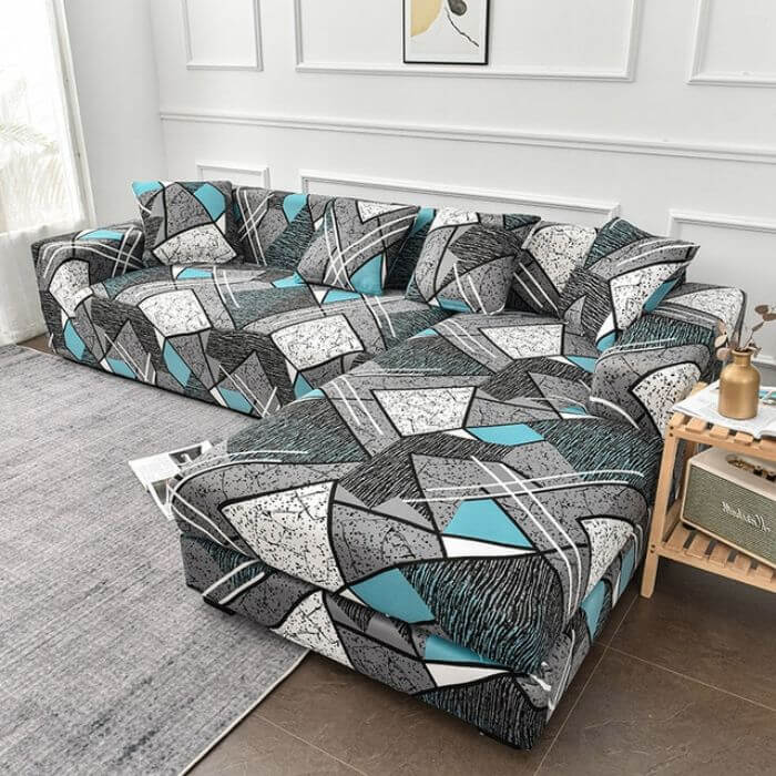 L-Shaped Couch Covers Right Chase