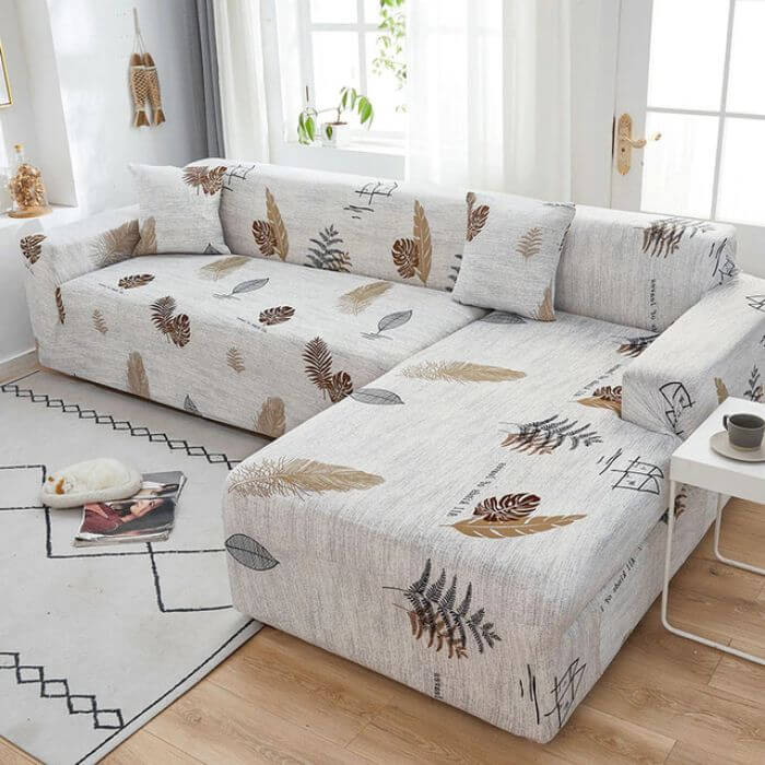 L-Shaped Couch Covers Right Chase