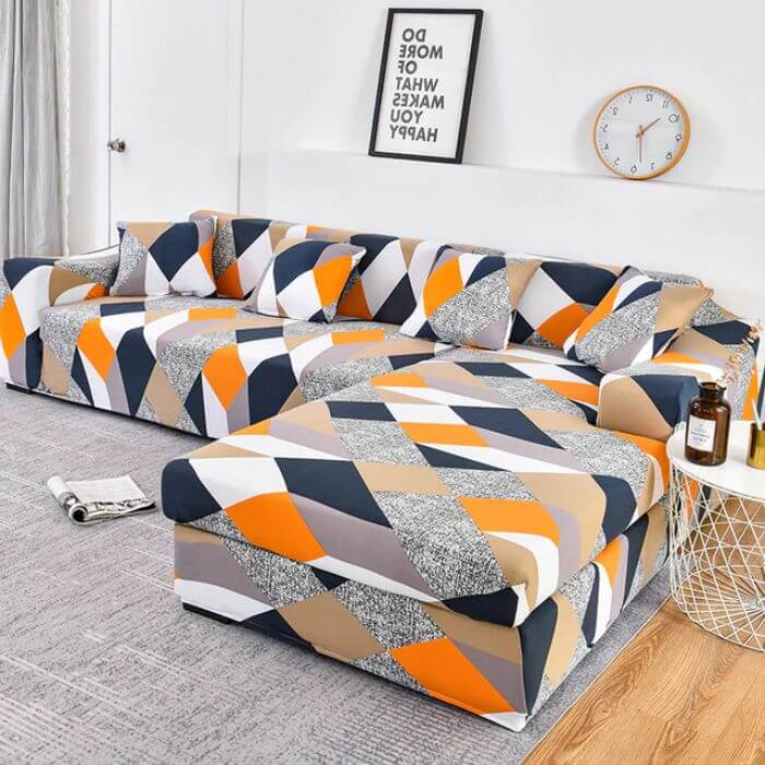 L-Shaped Couch Covers Right Chase