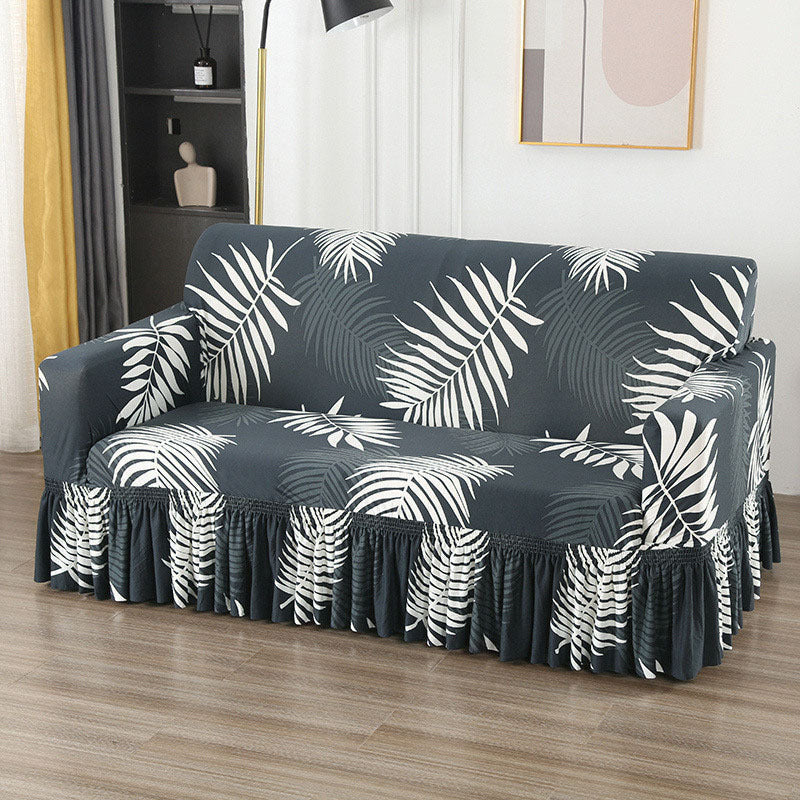 Non-Slip Stretch Skirt Sofa Cover 1/2/3/4 Seater