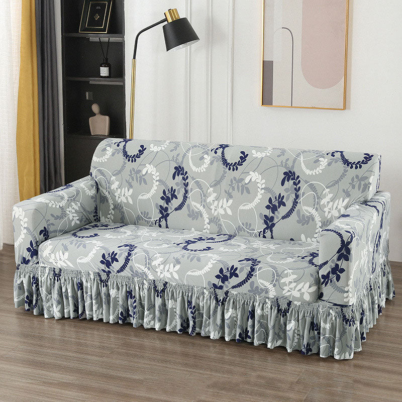 Non-Slip Stretch Skirt Sofa Cover 1/2/3/4 Seater