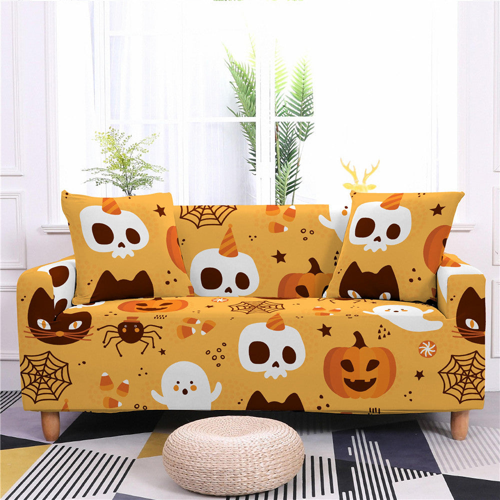 Festival Offer-Halloween Printed Elastic Sofa Covers