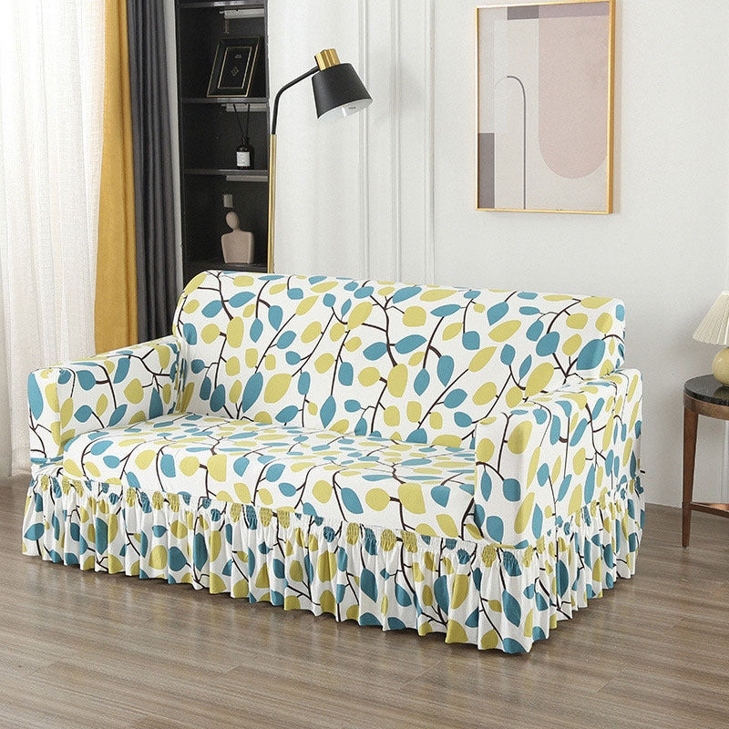 Non-Slip Stretch Skirt Sofa Cover 1/2/3/4 Seater